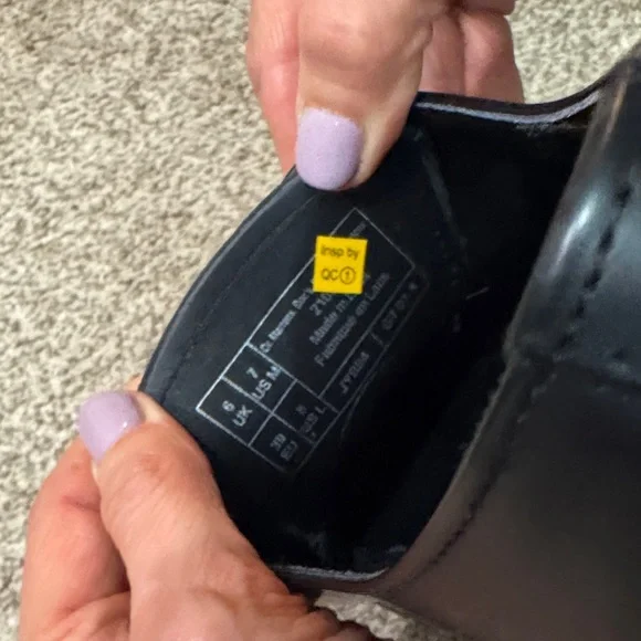 1461 Bex Smooth Leather Oxford Dr. Martens with Yellow Stitching - Picture 8 of 8